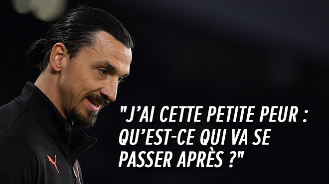 J Ai Cette Panique Ibrahimovic Tres Inquiet A L Idee De Quitter Les Terrains De Football Rtl Sport