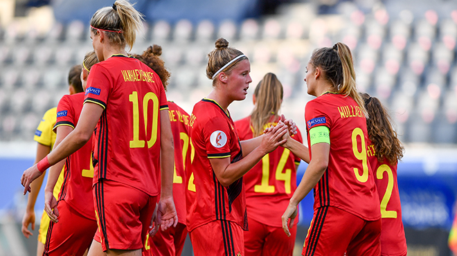 Euro 2022 Les Red Flames Humilient La Roumanie Et Se Rapprochent De La Qualification Video Rtl Sport