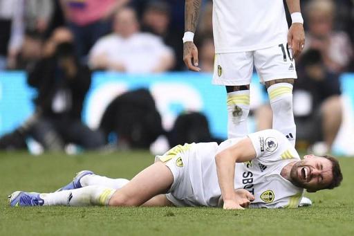 Leeds defender Stuart Dallas fractured his femur against Manchester City